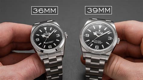 rolex explorer 39 vs 36|rolex explorer 36mm thickness.